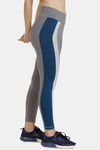Zelocity Mid Rise High Quality Stretch Leggings - Grey Blue — thumbnail 2
